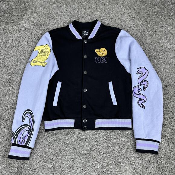 Disney Ursula Sea Witch Jacket Womens Medium Varsity Hot Topic Little Mermaid - Picture 2 of 13